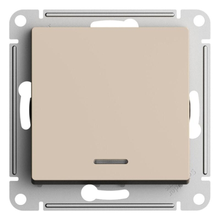 Переключатель 1-кл. AtlasDesign (сх. 6а) 10AX с подсветкой механизм песочн. SE ATN001263