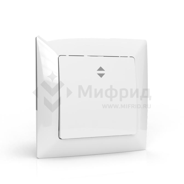 Переключатель проходной 1-кл. СП AVA 10А IP20 в сборе бел. TOKOV ELECTRIC TKL-AV-P1F-C01