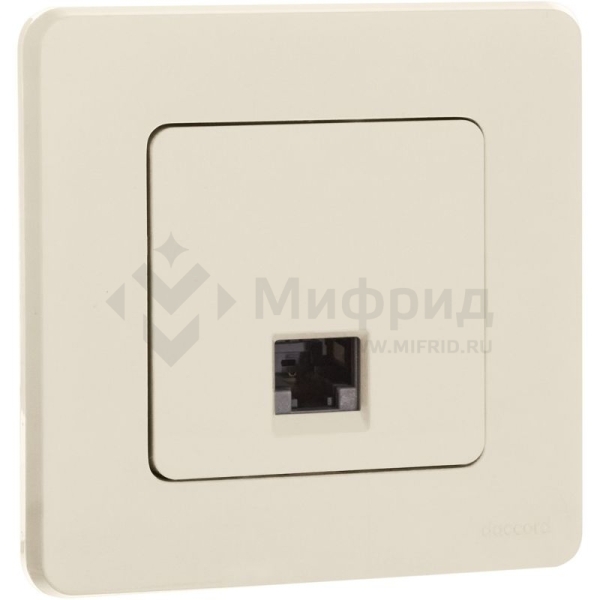 Розетка компьютерная СП Inspiria RJ45 кат.5E UTP IP20 сл. кость IEK 673826