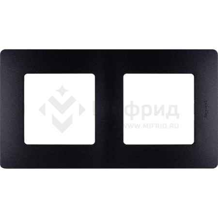 Рамка 2-м СП Etika IP20 антрацит IEK 672582