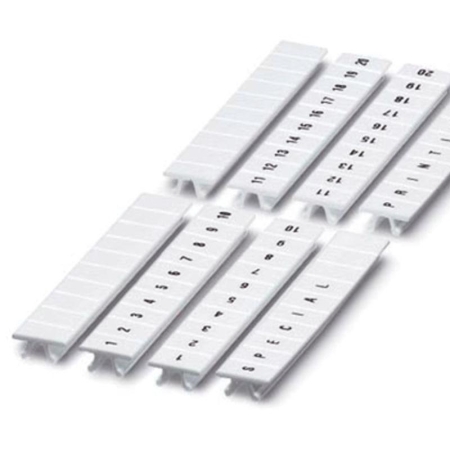 Маркировка для клемм ширина 6мм L1 L2 L3 N PE горизонтальная ориентация 1шт=полоса из 10 маркеров (уп.10шт) DKC NUPUTUK-6-L1-PEH