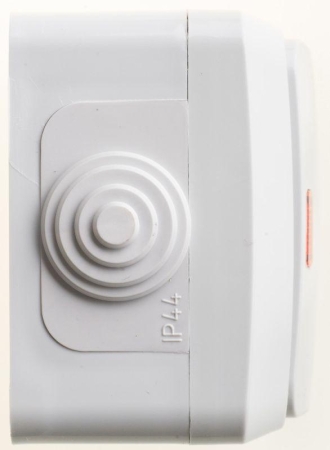 Выключатель 1-кл. ОП Этюд 10А IP44 10AX с подсветкой сер. SE BA10-045C