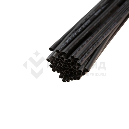 Трубка термоусадочная ТУТ нг 2.5/1.25 черн. 1м Rexant 20-2506