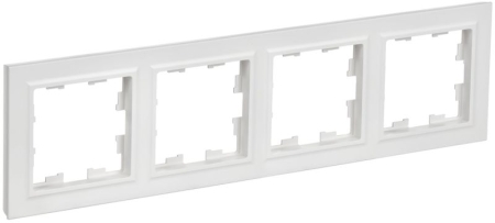 Рамка 4-м BRITE РУ-4-БрАБ арктич. бел. IEK BR-M42-K91