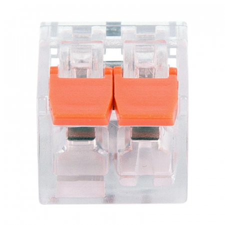 Клемма универсальная компактная 221-412 2-проводная до 4.0кв.мм (уп.5шт) Rexant 07-5206