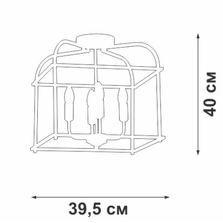 Люстра 4xE14 макс. 40Вт Vitaluce V3768-1/4PL Люстра 4xE14 макс. 40Вт Vitaluce V3768-1/4PL
