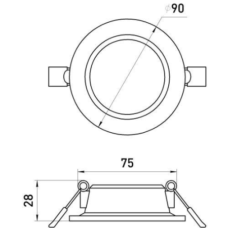 Светильник светодиодный LED 17-6-6K 6Вт 6500К встраив. круглый ЭРА Б0057421 Светильник светодиодный LED 17-6-6K 6Вт 6500К встраив. круглый ЭРА Б0057421