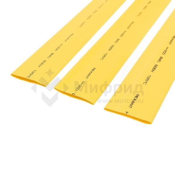 Трубка термоусадочная ТУТ нг 40.0/20.0 желт. 1м Rexant 24-0002