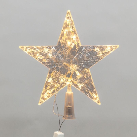 Фигура светодиодная "Звезда" 22см LED тепл. бел. 230В IP20 на елку постоян. свечение Neon-Night 501-006