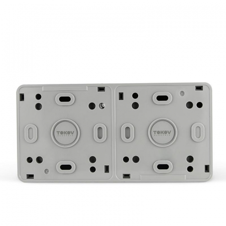 Розетка 2-м ОП Nix 16А IP54 250В с заземл. с прозр. крышкой сер. TOKOV ELECTRIC TKE-NX-R2Z-C06T-IP54 Розетка 2-м ОП Nix 16А IP54 250В с заземл. с прозр. крышкой сер. TOKOV ELECTRIC TKE-NX-R2Z-C06T-IP54