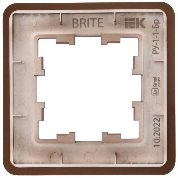 Рамка 1-м BRITE РУ-1-1-Бр метал. коричн. RE AL IEK BR-M12-M-21-K30 Рамка 1-м BRITE РУ-1-1-Бр метал. коричн. RE AL IEK BR-M12-M-21-K30
