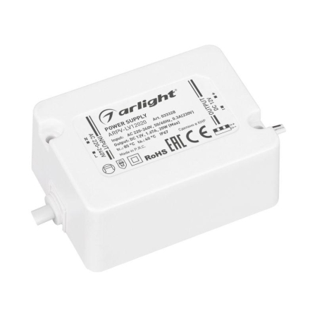 Блок питания ARPV-LV12020 12В 1.67А 20Вт IP67 пластик Arlight 033328 Блок питания ARPV-LV12020 12В 1.67А 20Вт IP67 пластик Arlight 033328