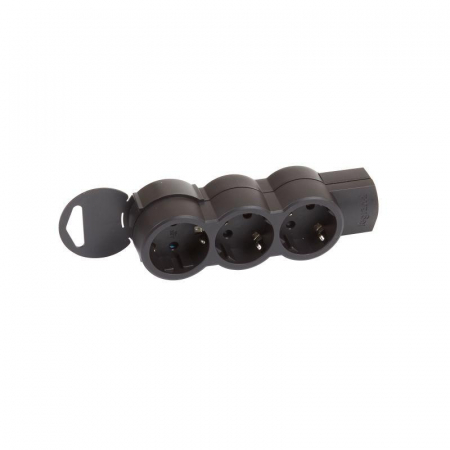 Колодка удлинителя 3х2К+З без кабеля ''Стандарт'' черн. Leg 695023 Колодка удлинителя 3х2К+З без кабеля ''Стандарт'' черн. Leg 695023