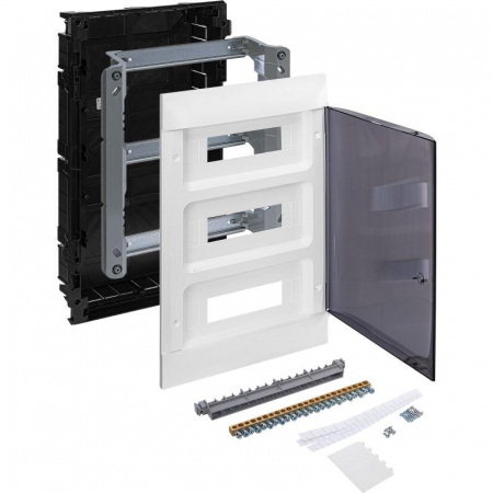 Щиток пластиковый встраиваемый Practibox S 3х12 дым. дверь Leg 135553