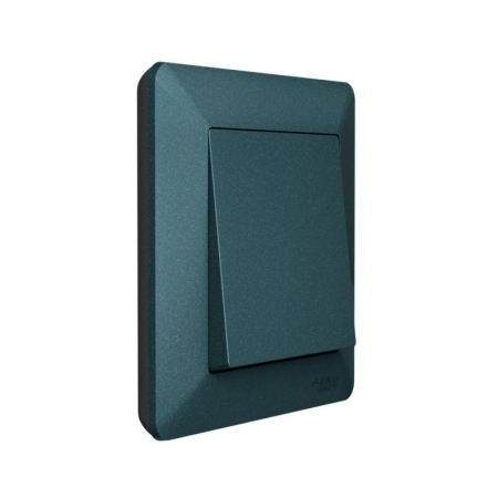 Рамка 1-м AtlasDesign Air изумруд/дым. черн. SE ATN220801