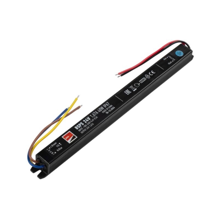 Блок питания для светодиодной ленты 40Вт 1.67А 24В IP67 BSPS влагозащ. метал. Pro JazzWay 5018495