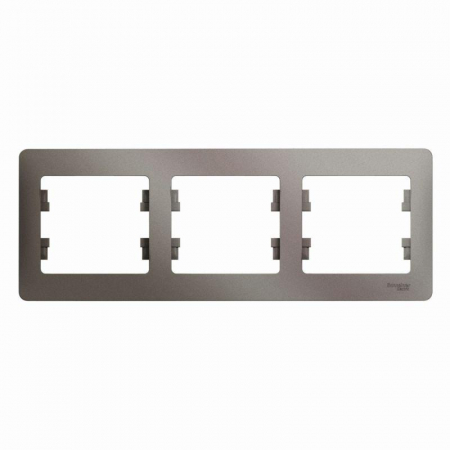 Рамка 3-м Glossa горизонт. платина SE GSL001203 Рамка 3-м Glossa горизонт. платина SE GSL001203