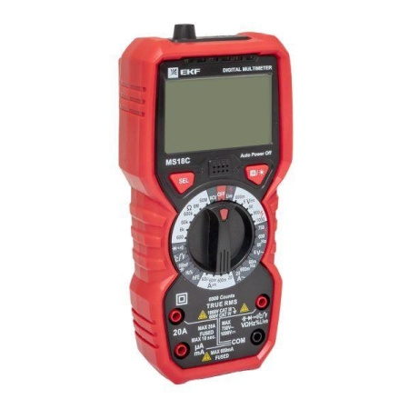 Мультиметр цифровой MS18C Professional EKF In-180701-pm18C Мультиметр цифровой MS18C Professional EKF In-180701-pm18C