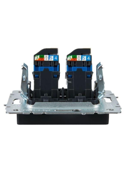 Розетка компьютерная двойн. СП RJ45 кат.6 BRITE РК11-2-БрЧ механизм черн. IEK BR-K20-2-K02 Розетка компьютерная двойн. СП RJ45 кат.6 BRITE РК11-2-БрЧ механизм черн. IEK BR-K20-2-K02