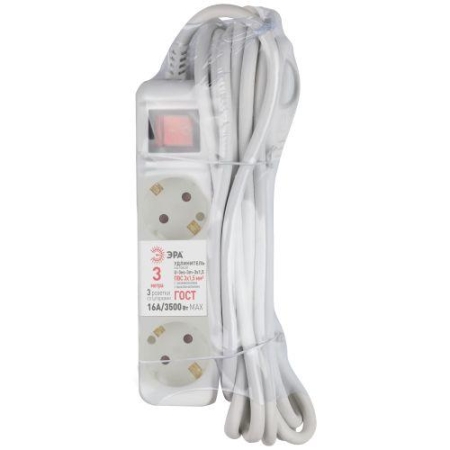 Удлинитель 3х5м с заземл. с выкл. ПВС 3х1.5 16А U-3es-5m-3x1.5 Эра Б0044041 Удлинитель 3х5м с заземл. с выкл. ПВС 3х1.5 16А U-3es-5m-3x1.5 Эра Б0044041