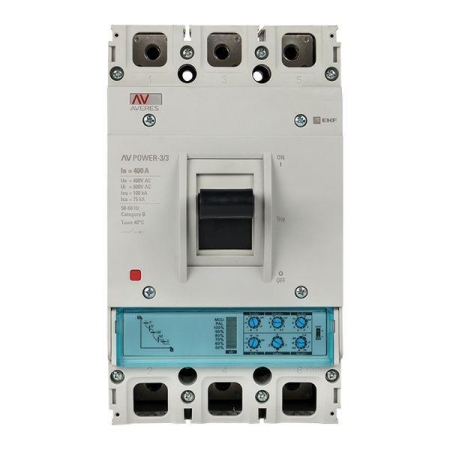 Выключатель автоматический 400А 100кА AV POWER-3/3 ETU2.0 AVERES EKF mccb-33-400H-2.0-av Выключатель автоматический 400А 100кА AV POWER-3/3 ETU2.0 AVERES EKF mccb-33-400H-2.0-av