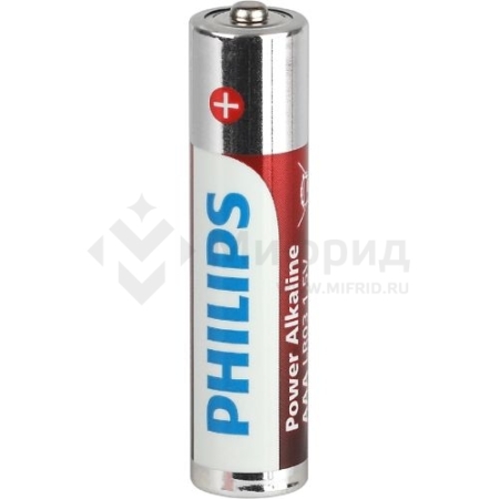 Элемент питания алкалиновый AAA/LR03 1.5В Power (блист.20шт) LR03P20BX/51 Philips Б0064654