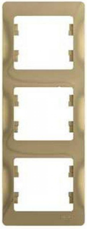 Рамка 3-м Glossa вертикал. титан SE GSL000407 Рамка 3-м Glossa вертикал. титан SE GSL000407