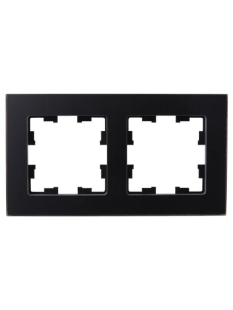 Рамка 2-м BRITE РУ-2-2-Бр стекло черн. матов. IEK BR-M22-G-31-K02 Рамка 2-м BRITE РУ-2-2-Бр стекло черн. матов. IEK BR-M22-G-31-K02
