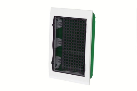 Корпус встраиваемый City9 Box IT 3 ряда 36мод. 2 розетки с прозр. дверцей SE EZ9E312S2FIT