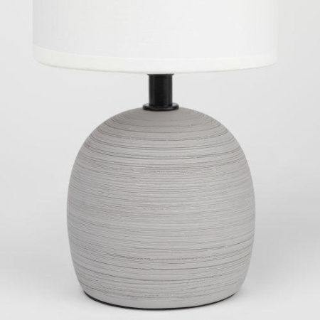 Лампа настольная Sheron 7044-501 1хЕ14 40Вт керамика сер. с абажуром Rivoli Б0053458