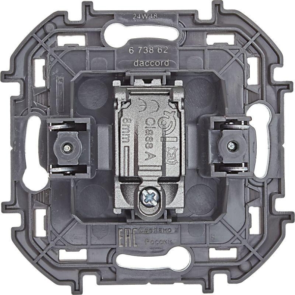 Розетка телевизионная проходная TV Inspiria 14дБ 5-862мГц механизм алюм. IEK 673862 Розетка телевизионная проходная TV Inspiria 14дБ 5-862мГц механизм алюм. IEK 673862