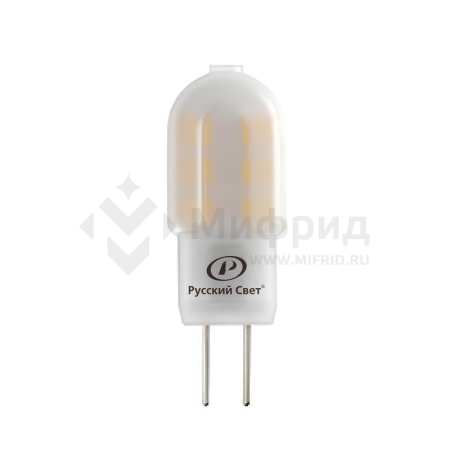 Лампа светодиодная RS LED Capsule G4 2W 220-240V 2Вт капсульная матовая 2700К тепл. бел. G4 200лм 220-240В Ra90 Русский Свет 15010845083