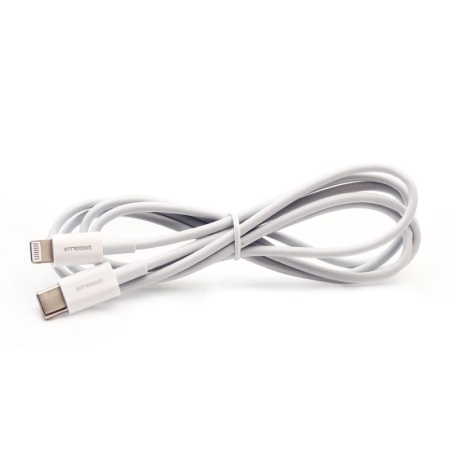 Кабель Type C-Lightning 3А 1.2м зарядка + передача данных бел. (коробка) ERGOLUX 15098 Кабель Type C-Lightning 3А 1.2м зарядка + передача данных бел. (коробка) ERGOLUX 15098