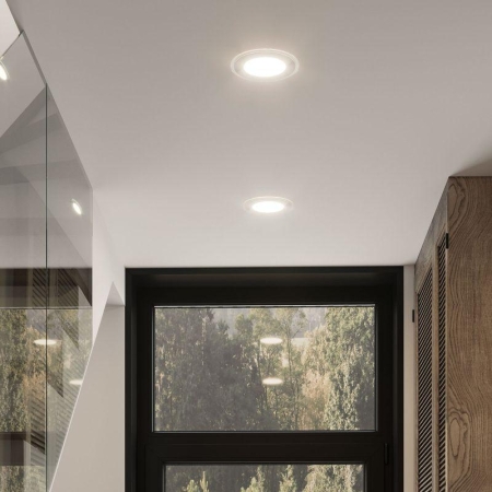 Светильник светодиодный Glass 18Вт 3000К IP20 1390лм 220-240В ДВО квадрат с декоративн. стеклом бел. GAUSS 948111118