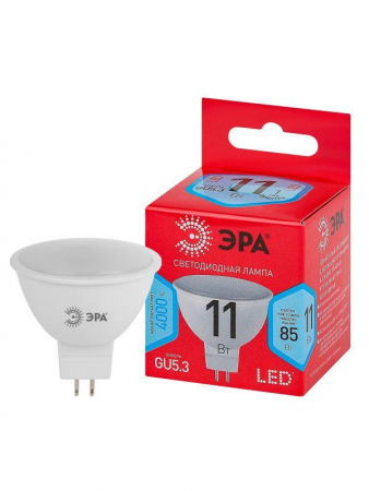 Лампа светодиодная RED LINE LED MR16-11W-840-GU5.3 R 11Вт MR16 софит 4000К нейтр. бел. GU5.3 Эра Б0052441 Лампа светодиодная RED LINE LED MR16-11W-840-GU5.3 R 11Вт MR16 софит 4000К нейтр. бел. GU5.3 Эра Б0052441