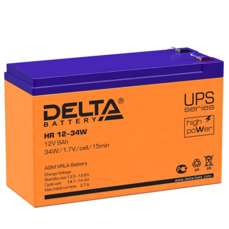 Аккумулятор UPS 12В 9А.ч HR 12-34 W Delta 4614010630004 Аккумулятор UPS 12В 9А.ч HR 12-34 W Delta 4614010630004