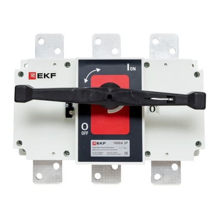 Рубильник-выключатель 3п 1000А с рукояткой управления для прямой установки PowerSwitch PROxima EKF psds-1000-3