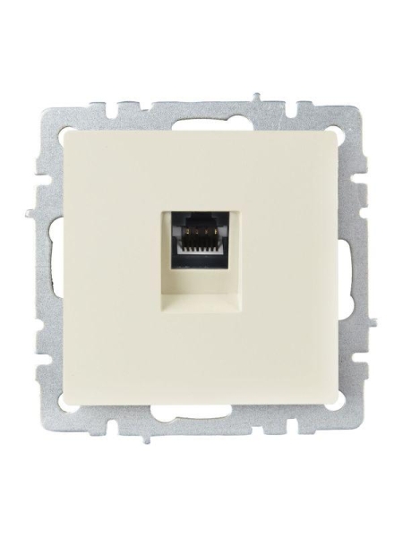 Розетка компьютерная СП RJ45 кат.6 BRITE РК11-БрКр механизм беж. IEK BR-K10-2-K10 Розетка компьютерная СП RJ45 кат.6 BRITE РК11-БрКр механизм беж. IEK BR-K10-2-K10