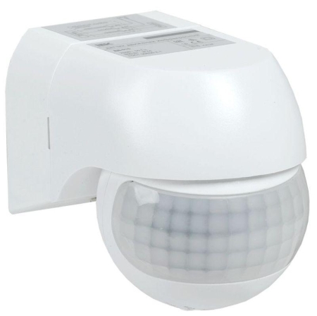 Датчик движения ДД 015 800Вт угол обз. 180град. 12м IP44 бел. IEK LDD10-015-800-001