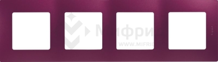 Рамка 4-м СП Etika IP20 сливовый IEK 672564