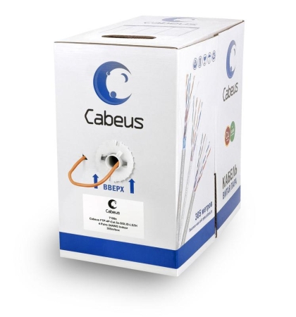 Кабель витая пара F/UTP кат.5E 4х2х24AWG solid LSZH нг(А)-HF FTP-4P-Cat.5e-SOLID-LSZH оранж. (уп.305м) Cabeus 7199c Кабель витая пара F/UTP кат.5E 4х2х24AWG solid LSZH нг(А)-HF FTP-4P-Cat.5e-SOLID-LSZH оранж. (уп.305м) Cabeus 7199c