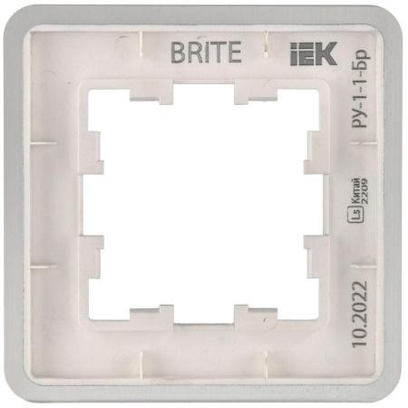Рамка 1-м BRITE РУ-1-1-Бр метал. алюм. RE AL IEK BR-M12-M-21-K47 Рамка 1-м BRITE РУ-1-1-Бр метал. алюм. RE AL IEK BR-M12-M-21-K47