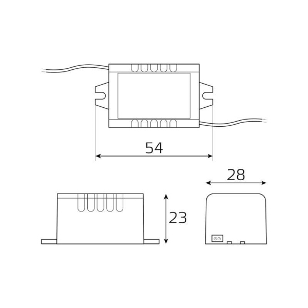 Блок питания для светодиодной ленты Basic 5Вт 12В IP67 герметичный (драйвер) GAUSS BT520