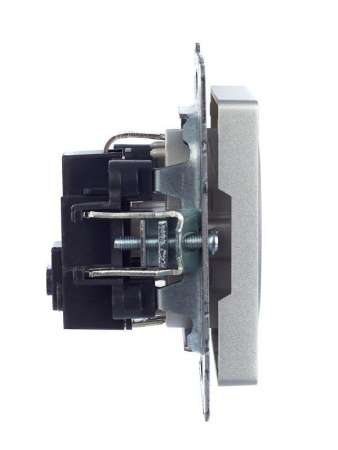 Розетка BRITE РС11-1-0-БрА 16А с заземл. без защ. шторки механизм алюм. IEK BR-R11-16-K47 Розетка BRITE РС11-1-0-БрА 16А с заземл. без защ. шторки механизм алюм. IEK BR-R11-16-K47