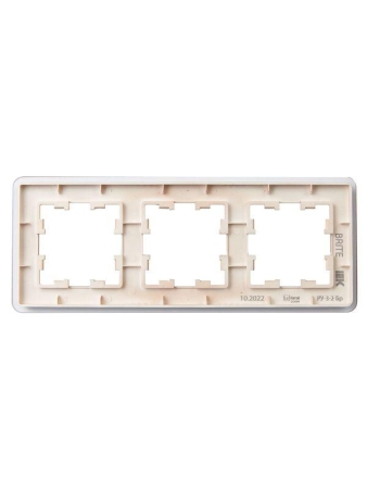 Рамка 3-м BRITE РУ-3-2-Бр стекло дым. RE IEK BR-M32-G-41-K97