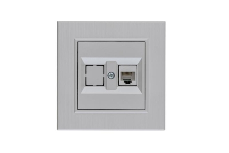 Розетка компьютерная CAT 5+гнездо Karea LINE STAR жемчуж. Makel 86100035 Розетка компьютерная CAT 5+гнездо Karea LINE STAR жемчуж. Makel 86100035
