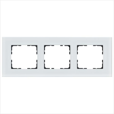 Рамка 3-м G-Glass стекло бел. White Glass Jasmart G1003GW Рамка 3-м G-Glass стекло бел. White Glass Jasmart G1003GW