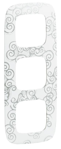 Рамка 3-м Valena Allure универсальная нарцисс хром Leg 754343 Рамка 3-м Valena Allure универсальная нарцисс хром Leg 754343