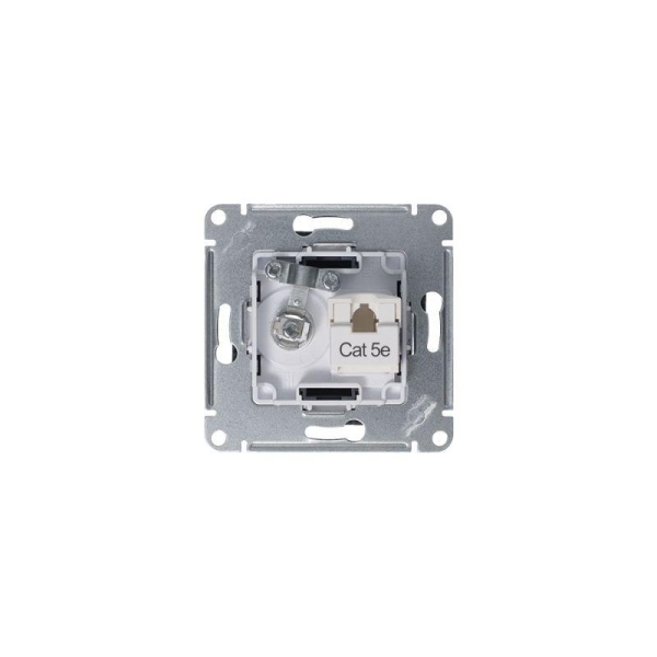 Розетка компьютерная + телевизионная 2-м СП AtlasDesign RJ45 кат.5E + TV механизм грифель SE ATN000789