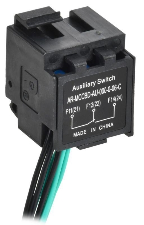 Контакт дополнительный левый MCCB типоразмер G; H; I 2НО 2НЗ ARMAT IEK AR-MCCBD-AU-000-0-06-C Контакт дополнительный левый MCCB типоразмер G; H; I 2НО 2НЗ ARMAT IEK AR-MCCBD-AU-000-0-06-C